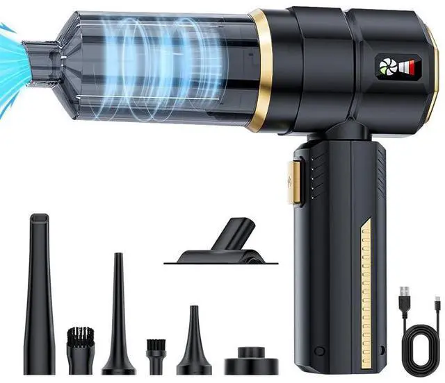 Main image of ST-6902BPlus Wireless Car Vacuum Cleaner & Air Duster 4-in-1 16000Pa Brushless Handheld Vacuum Blower with 3-Speed Suction Power Display 6000mAh Type-C Rechargeable for Car & Home