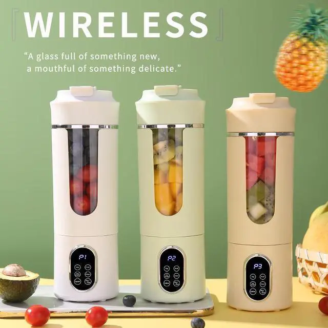 Alt view image 2 of 7 - Self-Cleaning Electric Portable Juicer, USB Rechargeable Fruit Blender, Multi-Function Mini Juicer Cup for Home, Office, Travel
