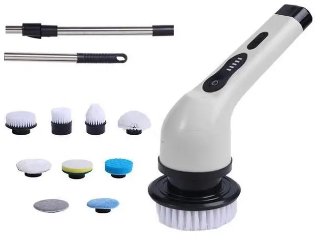 Alt view image 2 of 7 - Electric Spin Scrubber, Cordless Power Cleaning Brush for Kitchen Bathroom Floor Tile, Multi-Function Handheld Cleaner Tool