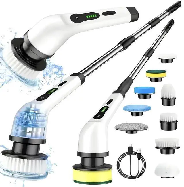 Main image of Electric Spin Scrubber, Cordless Power Cleaning Brush for Kitchen Bathroom Floor Tile, Multi-Function Handheld Cleaner Tool