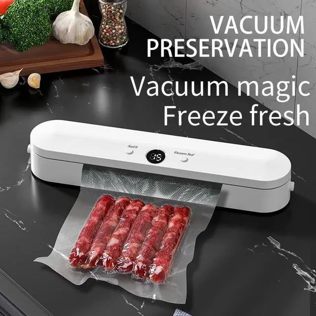 Alt view image 2 of 7 - Vacuum Sealer Machine for Home, Dry & Wet Food Sealer, Automatic Vacuum Packaging System, Compact Food Saver for Kitchen Storage