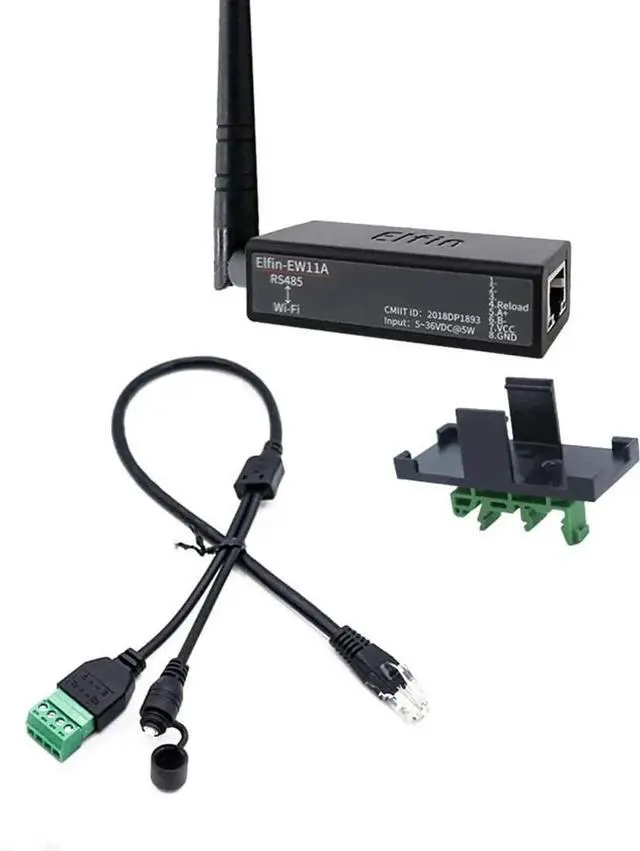 Main image of HF Smallest Elfin-EW11/Elfin-EW11A-0 Wireless Networking Devices Modbus TPC IP Function RJ45 RS485 to WiFi Serial Server (EW11A-0 Whole Set)