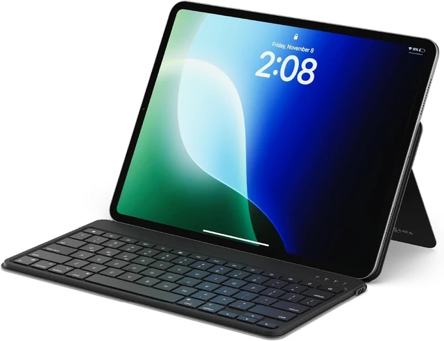 Main image of Satechi OntheGo Bluetooth Keyboard, Connect Up to 3 Devices, Tablet, Black
Adjustable stand, USB-C rechargeable battery, compact & portable, for iPad, tablet