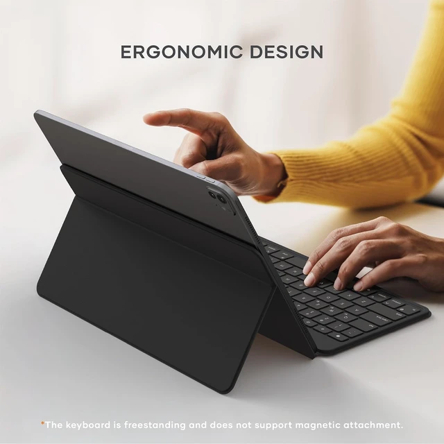 Alt view image 7 of 7 - Satechi OntheGo Bluetooth Keyboard, Connect Up to 3 Devices, Tablet, Black
Adjustable stand, USB-C rechargeable battery, compact & portable, for iPad, tablet