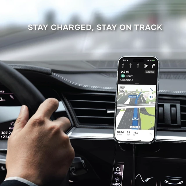 Alt view image 2 of 7 - Satechi Qi2 Wireless Car Charger, 15W Fast Charging
Travel-Friendly Air Vent Mount, for iPhone 18 to 12 series