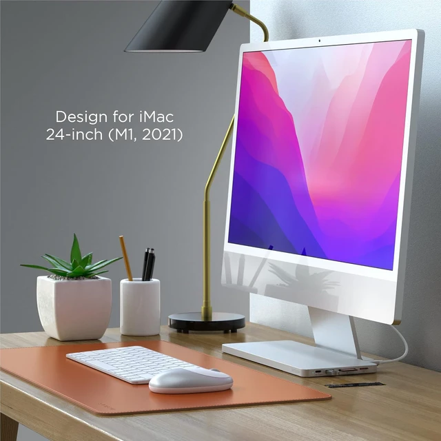 Alt view image 3 of 7 - Satechi Slim Dock for 24-inch iMac, Tool-Free M.2 SSD Enclosure, Silver
USB-C data port, USB-A, 2 USB 2.0 ports, micro/SD card reader