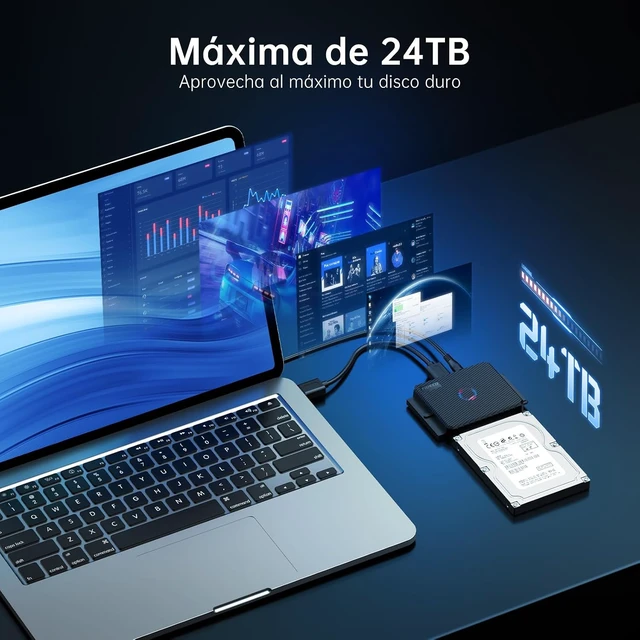 Alt view image 5 of 7 - FIDECO SATA/IDE to USB 3.0 Adapter, Hard Drive Adapter Cable Converter for Universal 2.5/3.5 Inch IDE HDD, 2.5 Inch SSD, 5.25-Inch DVD/CD Drive