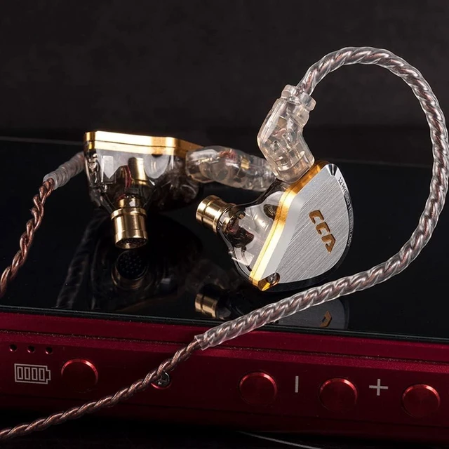 Alt view image 3 of 7 - CCA C12 in Ear Monitor Headphones 5BA 1DD Hybrid HiFi IEM Earphones Noise Isolating Stereo Wired Earbuds for Musicians Audiophile Singers DJ