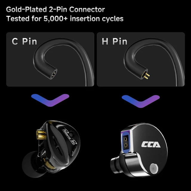 Alt view image 5 of 7 - CCA MX1 IEM Bluetooth Adapter,Bluetooth 6.0 Wireless Ear-Hook Module
80H Long Battery Life Cable for 0.78mm Pin IEM,KZ ZST/ZST X/ZS10/AS10/BA10, CCA Phoenix/C10 (H pin)