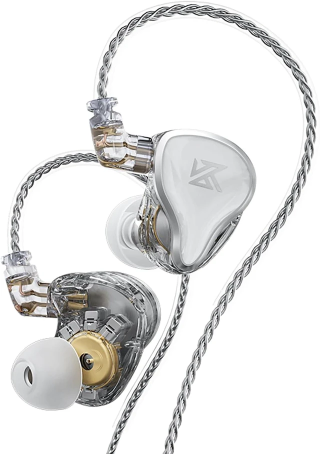 Main image of CCA KZ AS16 PRO in Ear Monitor Headphones 16BA Balanced Armature Drivers HiFi IEM Earphones High Clarity Gaming Earbuds for Musicians Singers Audiophile Dj Drummers no mic KZ ZAS Silver
