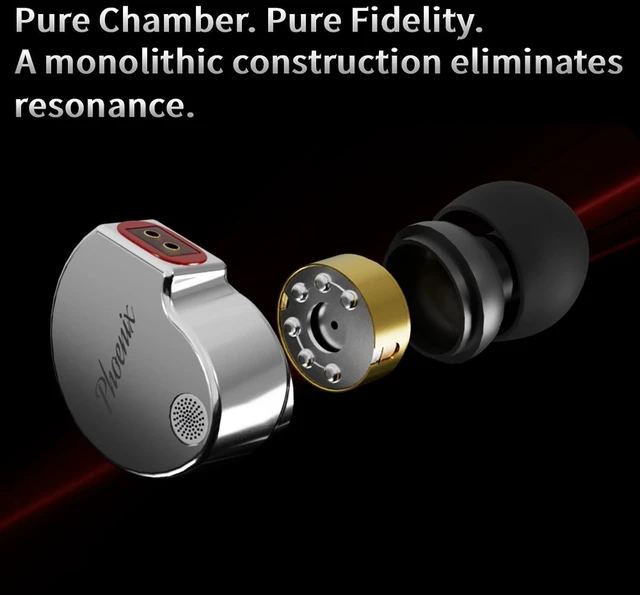 Alt view image 4 of 9 - CCA Phoenix in-Ear Monitor Headphones, Dual-Magnet Dynamic Driver IEM with HiFi Clear Sound & Deep Bass, Full-Metal Professional Gaming Earbuds for Musicians, Singers, and Audiophiles(3.5mm Plug)