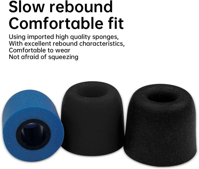 Alt view image 7 of 7 - CCA Memory Foam Earbud Tips Soft&Bouncy Premium Replacement EarphoneTips(3 Pairs)
