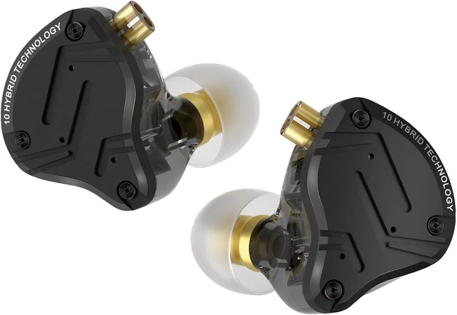 Main image of KZ ZS10 PRO X in Ear Monitor Headphones, Upgrade 4BA+1DD Hybrid Driver IEM Earphones, HiFi Metal Wired Gaming Earbuds, for Singers Bass Player Drummers Guitarist Musicians Dj (with Mic,Black)