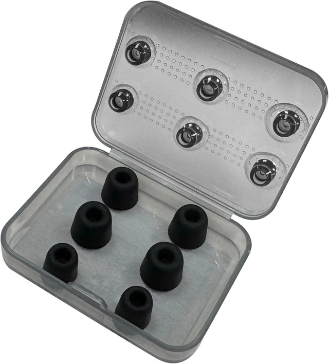 Main image of CCA CS02 Memory Foam Earbud Tips Soft & Bouncy, Premium Replacement Foam Tips (3 Pairs) + Liquid Silicone Ear Tips (3 Pairs), S/M/L Noise-Isolating Eartips for in-Ear Earphones(6 Pairs)