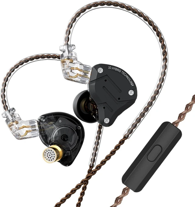 Main image of KZ ZS10 Pro 4BA+1DD in Ear Monitor Headphones 5 Driver HiFi Metal Earbuds Headphone Noise Cancelling IEM Earphone with 2 Pin Detachable Cable