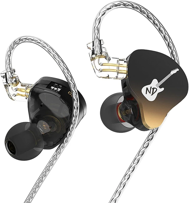 Main image of CCA ND DD3 4 Tone Adjustable in Ear Monitor Headphones, Dual Cavity Dual Magnetic Dynamic IEM Earphones, Clear Sound & Deep Bass Earphones Wired, Gaming Earbuds with 2pin Detachable Cable