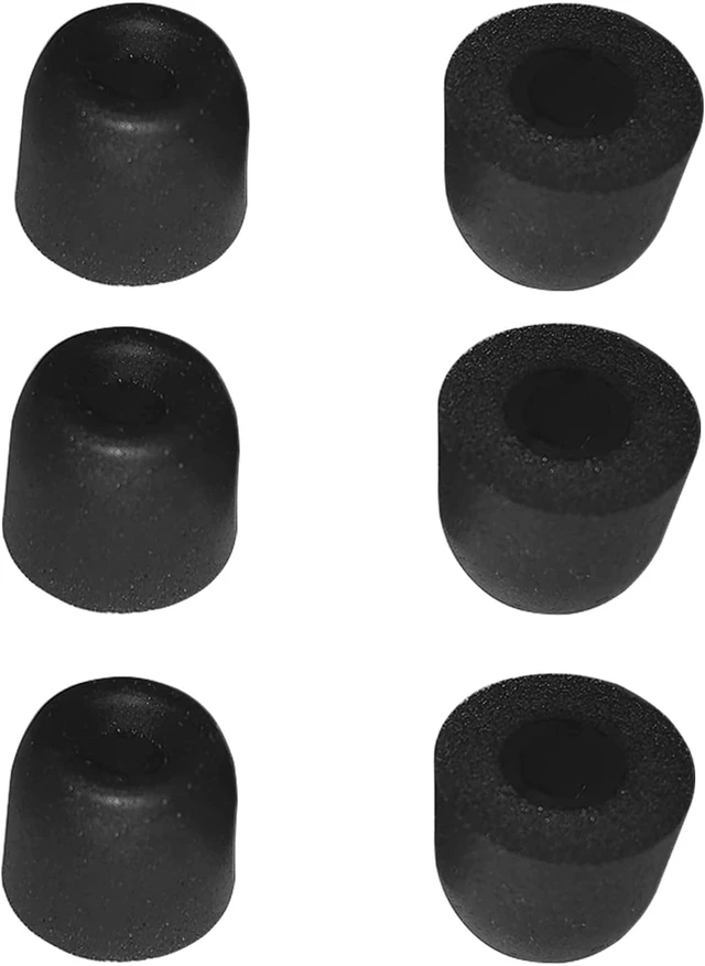 Alt view image 3 of 14 - CCA CRA in Ear Monitor Headphones Memory Foam Earbud Tips (Black 3 Pairs)