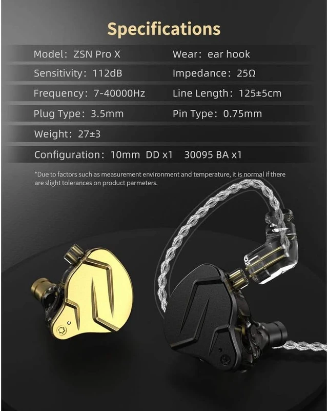 Alt view image 3 of 5 - KZ Airloop ZSN Pro X Earbuds with Microphone