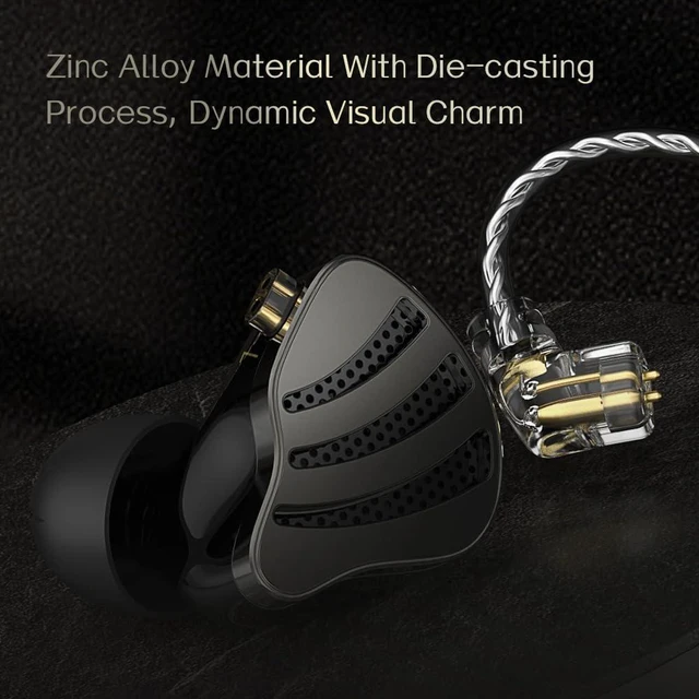 Alt view image 5 of 7 - CCA ND Nice in Ear Monitor Headphones,1BD 1DD Hybrid Drivers IEM Earphones,Clear Sound HiFi Earphones, with Metal Faceplate,2 Pin Detachable Cable