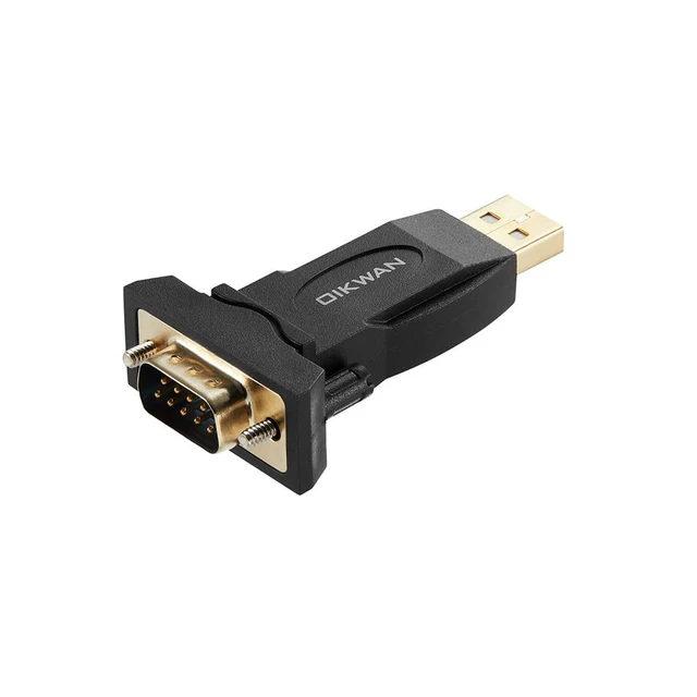 Main image of USB to RS232 Adapter with FTDI Chipset, USB to RS232 Male DB9 Serial Converter for Cashier Register, Modem, Scanner, Industriual Machinery, CNC, Black