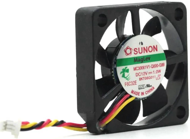 Alt view image 4 of 4 - 30mm Slim Fans For SUNON MC30061V1-Q000-G99 DC 12V 1.0W 30*30*06mm 3cm 3-line Projector Ultra-thin Axial Case Cooling Fan