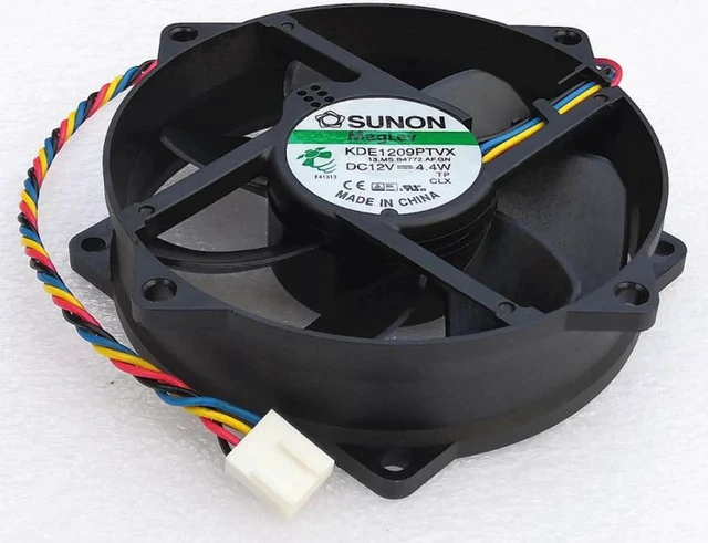 Alt view image 2 of 4 - New original Sunon 9CM 9025 KDE1209PTVX 12V 4.4W round magnetic levitation 4-wire 4-pin cooling fan