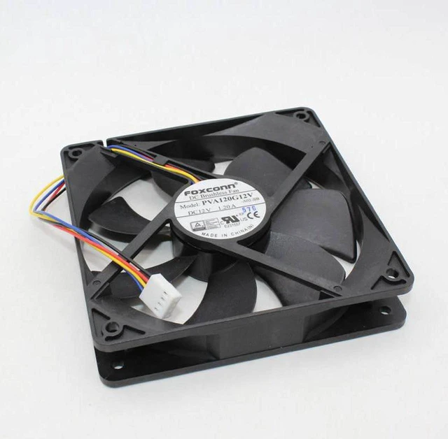 Alt view image 4 of 5 - Foxconn PVA120G12V DC12V 1.2A 12cm 12025 large air volume cooling fan 6000RPM