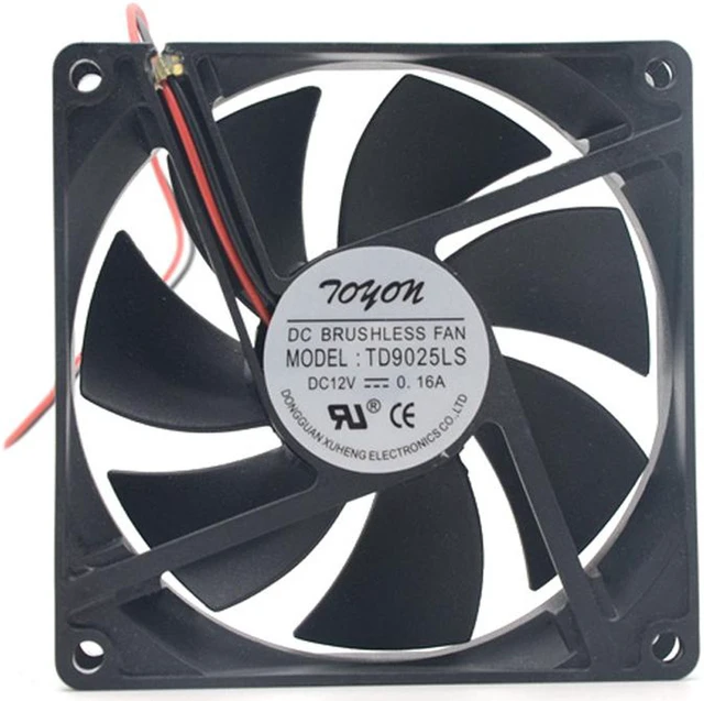Alt view image 3 of 6 - GP TD9025LS 90mm DC 12V 0.16A Hydraulic Bearing Server Inverter Cooling Fan