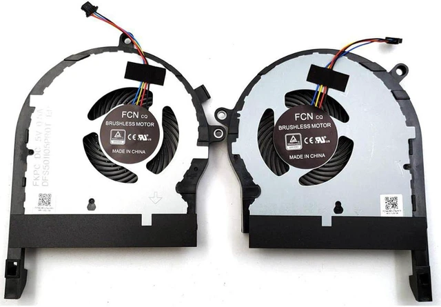 Main image of New For ASUS TUF Gaming FX504GE FX504GE-AH53 FX504GE-BS73 FX504GE-ES52 FX504GE-ES72 Laptop CPU & GPU Cooling Fan One Pair