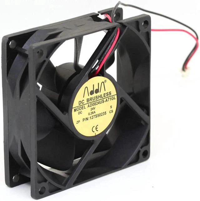 Alt view image 5 of 6 - Original ADDA AD0824US-A71GL 8CM 8025 24V 0.26A inverter fan