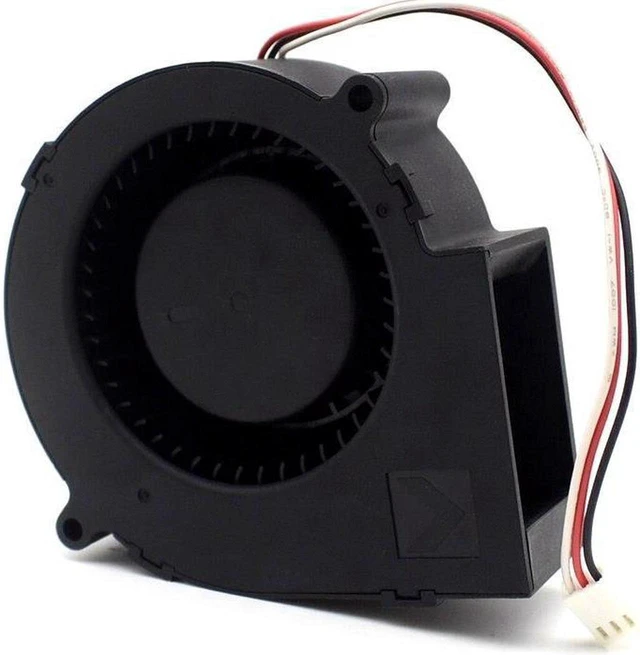 Alt view image 6 of 6 - AVC 9733 DC 12V 1.32A BA10033B12H 3 wire turbine cooling fan blower