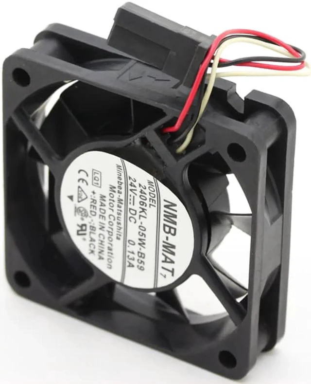 Alt view image 3 of 3 - Fanuc fan NMB-MAT 2406KL-05W-B59 6015 6cm 18.3CFM 24V 0.13A cooling A90L-0001-0511cooling fan case cooler