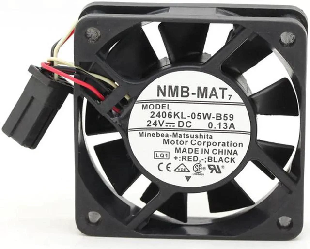 Main image of Fanuc fan NMB-MAT 2406KL-05W-B59 6015 6cm 18.3CFM 24V 0.13A cooling A90L-0001-0511cooling fan case cooler