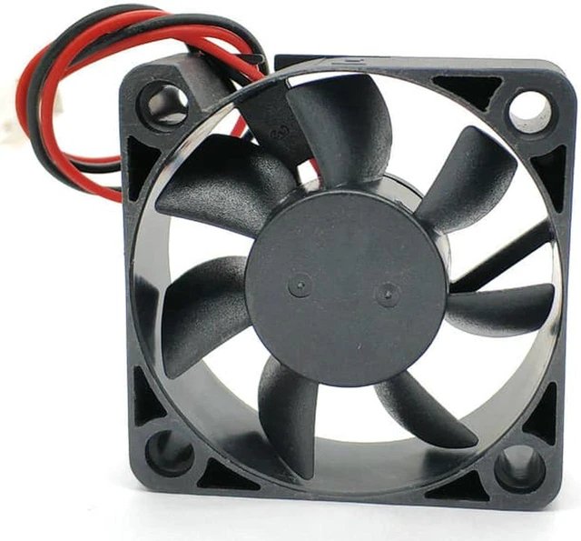 Alt view image 2 of 6 - AD5012HB-D70 ADDA 5CM 5015 12v 0.14a 2wire double ball cooling fan 50x50x15mm