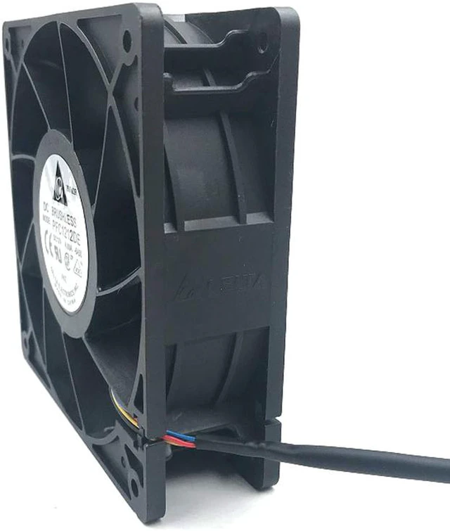 Alt view image 4 of 4 - PFC1212DE Delta 12V PWM 120mm 12038 fan 1.5K-5.5K RPM 252 CFM BEAST cooling fan 4-PIN 4 wire