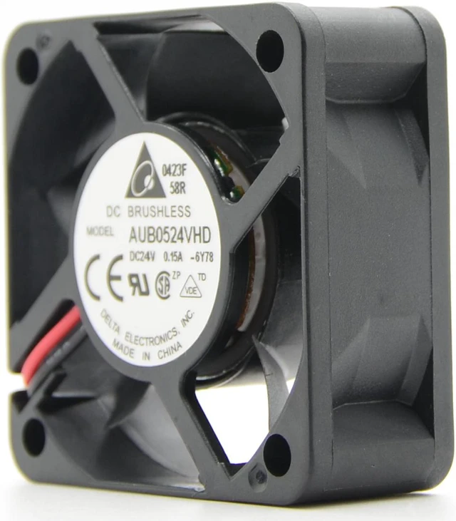 Alt view image 4 of 5 - Delta AUB0524VHD 5020 50mm 5CM DC 24V 0.15A Server inverter PC Case Cooling fan computer case cooler