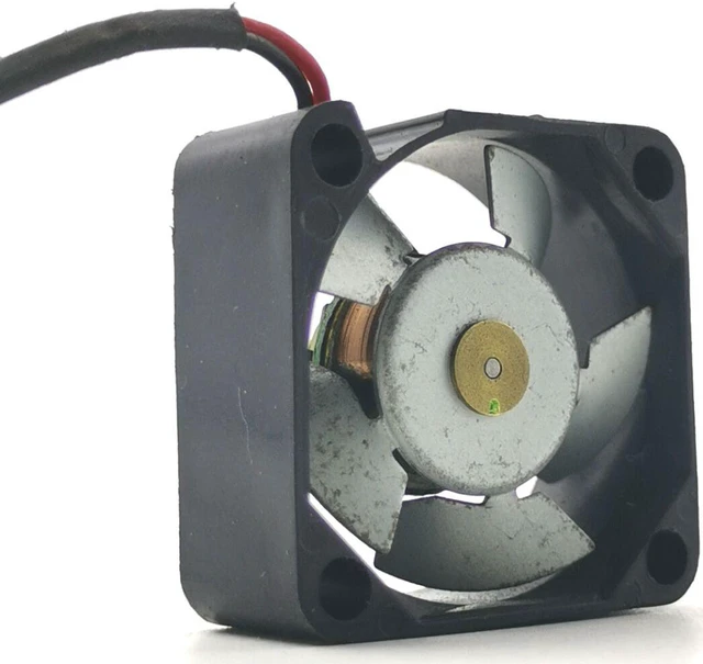 Alt view image 4 of 7 - Mini Micro Tiny Fan F2510CT-12UCV 25mm 2.5cm Micor Mini DC 12V 0.04A 25*25*10 2 Wire Iron Metal Blade Miniature HeatSink Cooling Fan