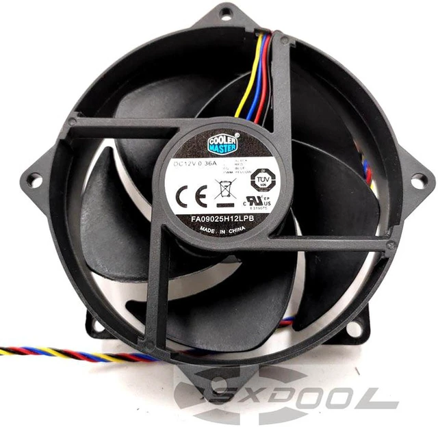 Alt view image 3 of 3 - New original Cooler Master I3 I5 I7 775 Core CPU fan FA09025H12LPB 12V