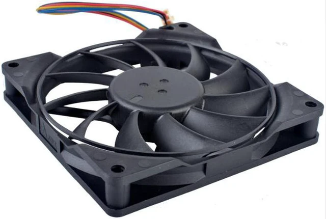 Alt view image 3 of 4 - DELTA AFC0912DB 90mm fan 9015 90x90x15mm 12V 0.45A Double ball bearing 4 wire 4pin PWM computer CPU cooler thin cooling fan