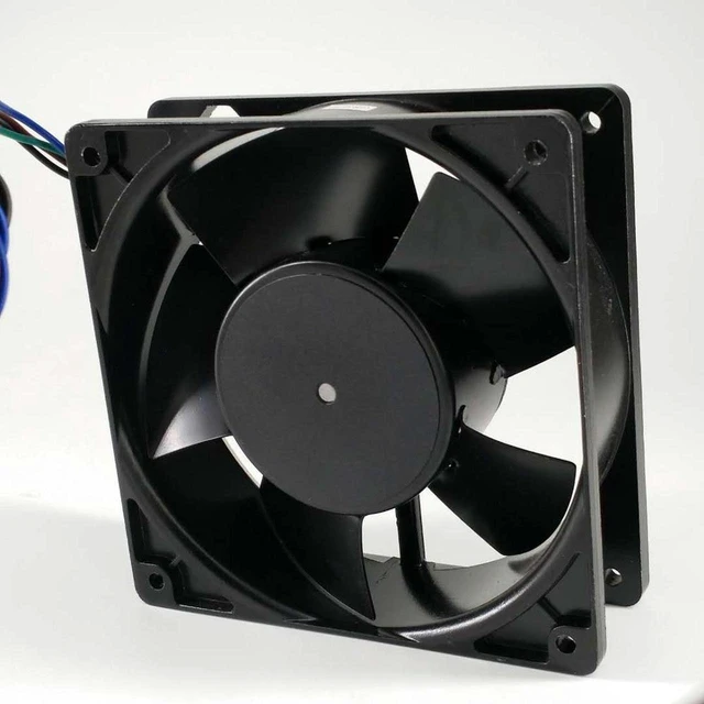 Alt view image 2 of 3 - Original Taiwan 4E-DVB 115/230V 4 wire All metal Dual voltage cooling fan