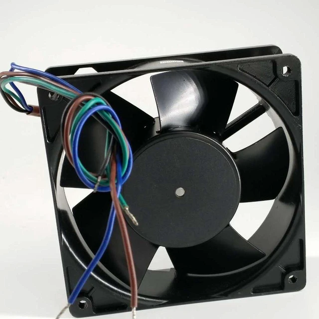 Alt view image 3 of 3 - Original Taiwan 4E-DVB 115/230V 4 wire All metal Dual voltage cooling fan
