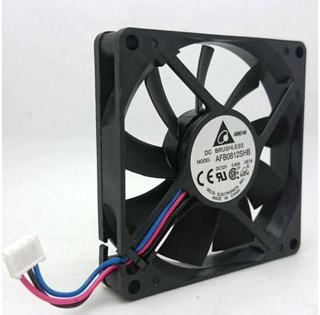Alt view image 3 of 4 - New delta AFB0812SHB 8cm 8015 80*80*15MM 12V 0.40A Server Cooling Axial Fan 3-pin