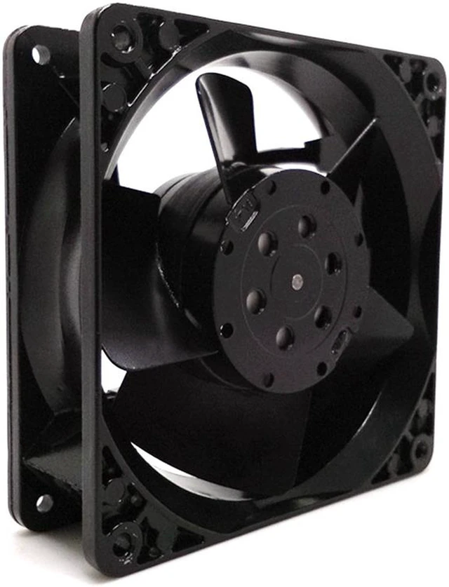 Alt view image 2 of 3 - AXIAL 1238, Muffin Fan, 120V 115V AC 120mm x 38mm High Speed, for DIY Cooling Ventilation Exhaust Projects PAPST 4600N Full Metal