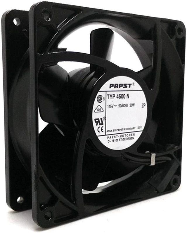 Main image of AXIAL 1238, Muffin Fan, 120V 115V AC 120mm x 38mm High Speed, for DIY Cooling Ventilation Exhaust Projects PAPST 4600N Full Metal