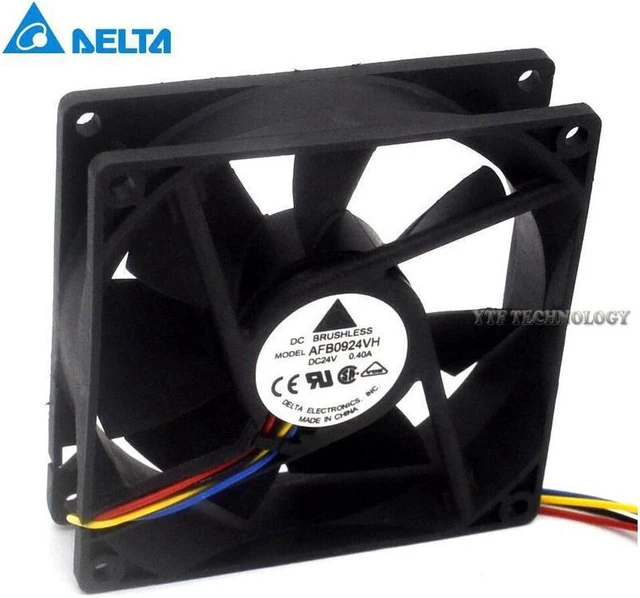 Alt view image 6 of 6 - New and original blower fan AFB0924VH 9225 24V 0.40A Delta blower fan 92*92*25mm