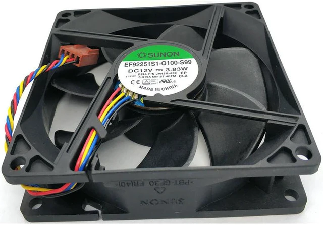 Alt view image 4 of 5 - sunon EF92251S1-Q100-S99 9225 12v 3.83w EF92251S1-Q000-S9A 90x25mm 90mm CPU Heat Sinks Cooler Fan