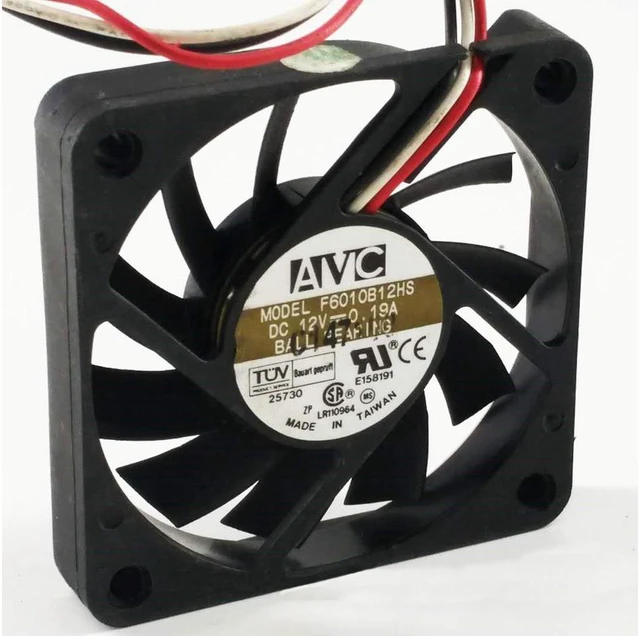 Alt view image 2 of 2 - 2pcs 6010B12HS 6010 6cm 60x60x10mm 12V 0.19A server cooling fan F6010B12HS