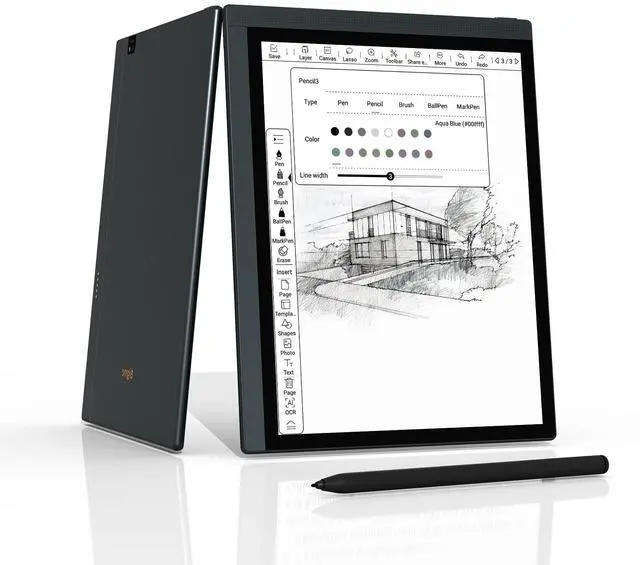 Main image of Bigme 10.3" EColor E-Paper Tablet with Stylus, Ultra-Thin Design, 8GB RAM + 256GB Storage, Android 14 Compatibility, and Enhanced Vocabulary Recognition