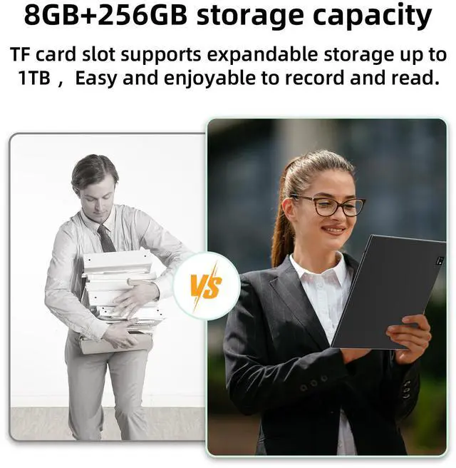 Alt view image 2 of 7 - Bigme 10.3" EColor E-Paper Tablet with Stylus, Ultra-Thin Design, 8GB RAM + 256GB Storage, Android 14 Compatibility, and Enhanced Vocabulary Recognition