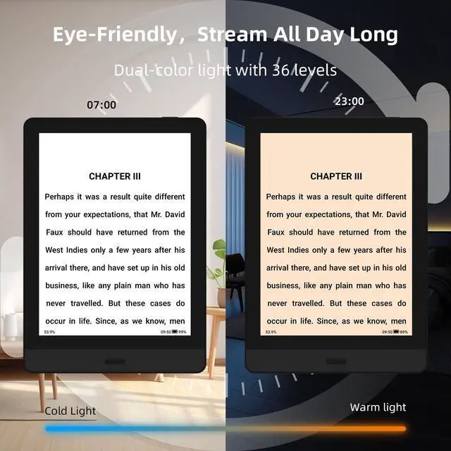 Alt view image 4 of 7 - Bigme E-Ink Tablet 6-Inch Book Reader with HD E-Paper Display and Front-Lit LED Lighting